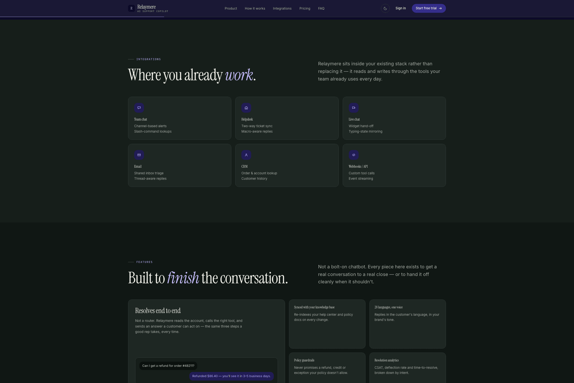 AI Support Copilot template preview 04