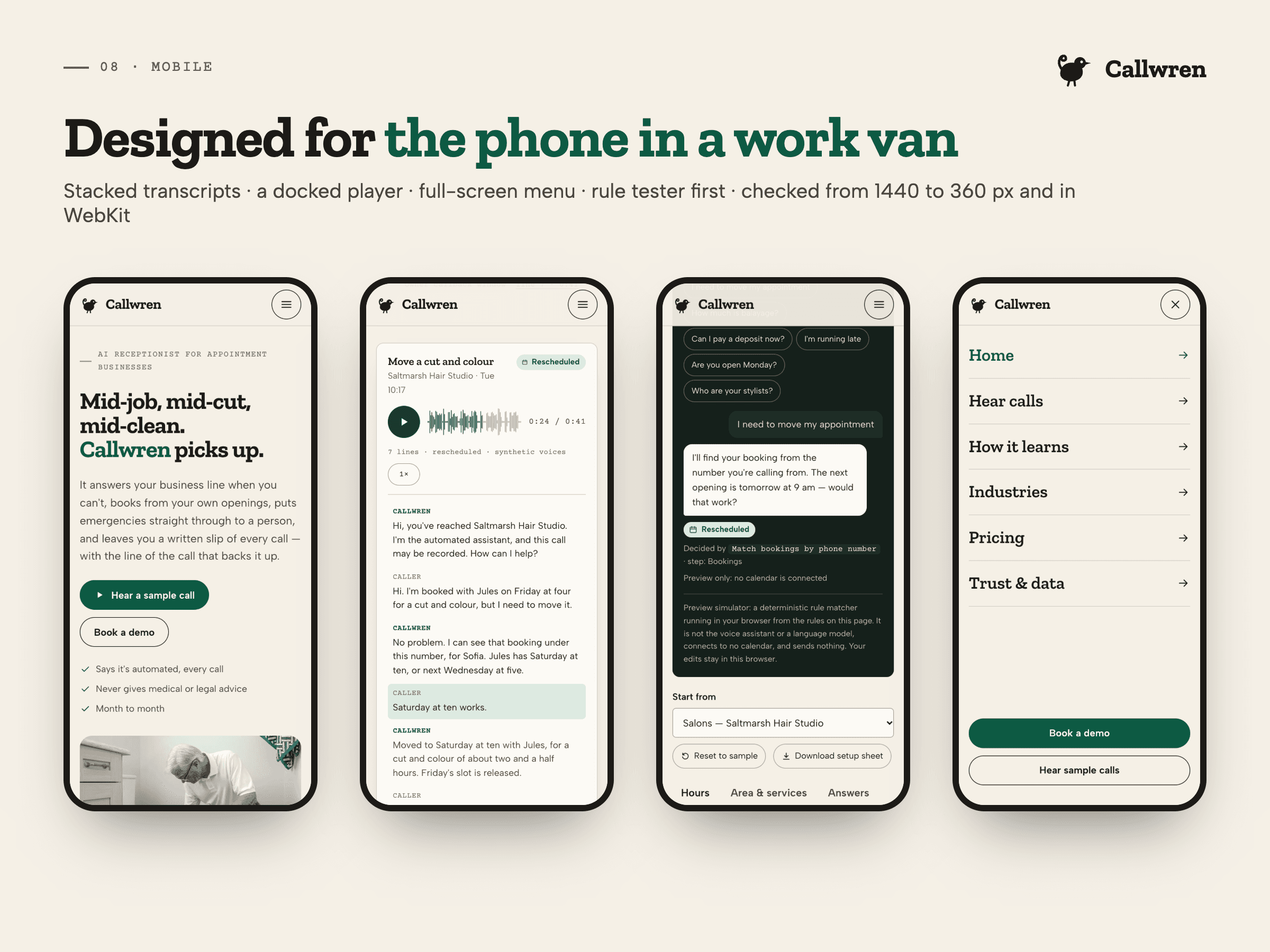Callwren template preview 08