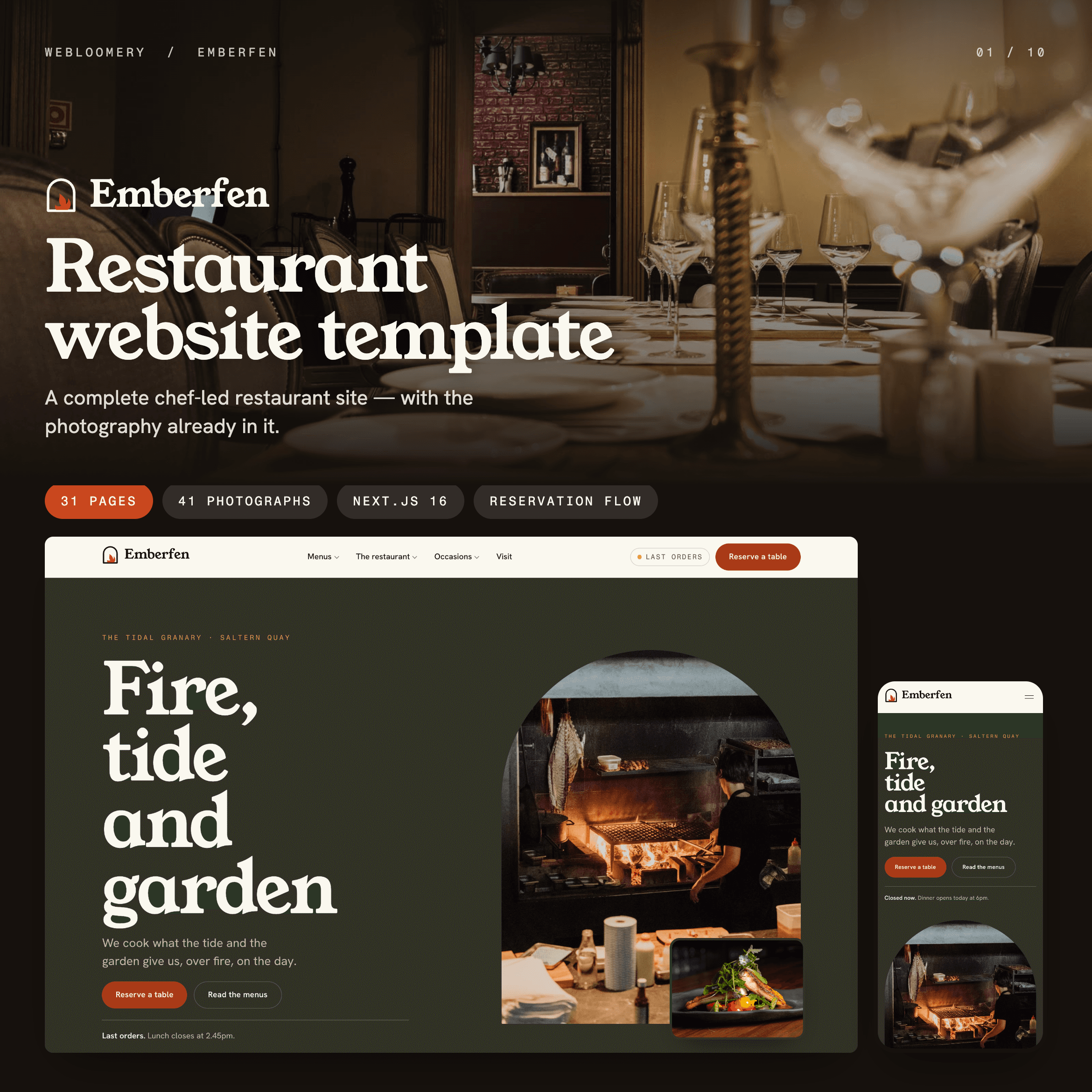 Emberfen full template preview