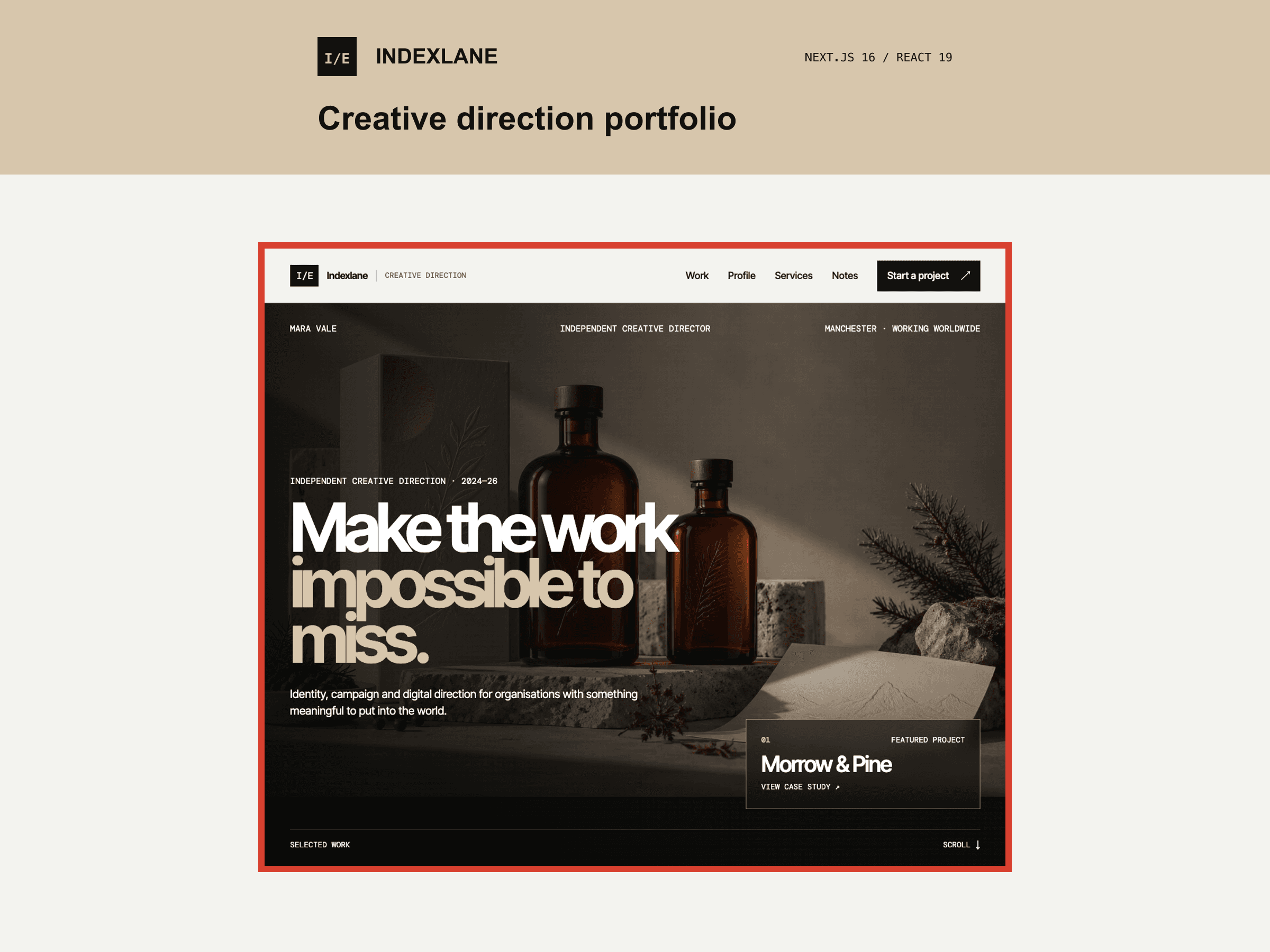Indexlane full template preview