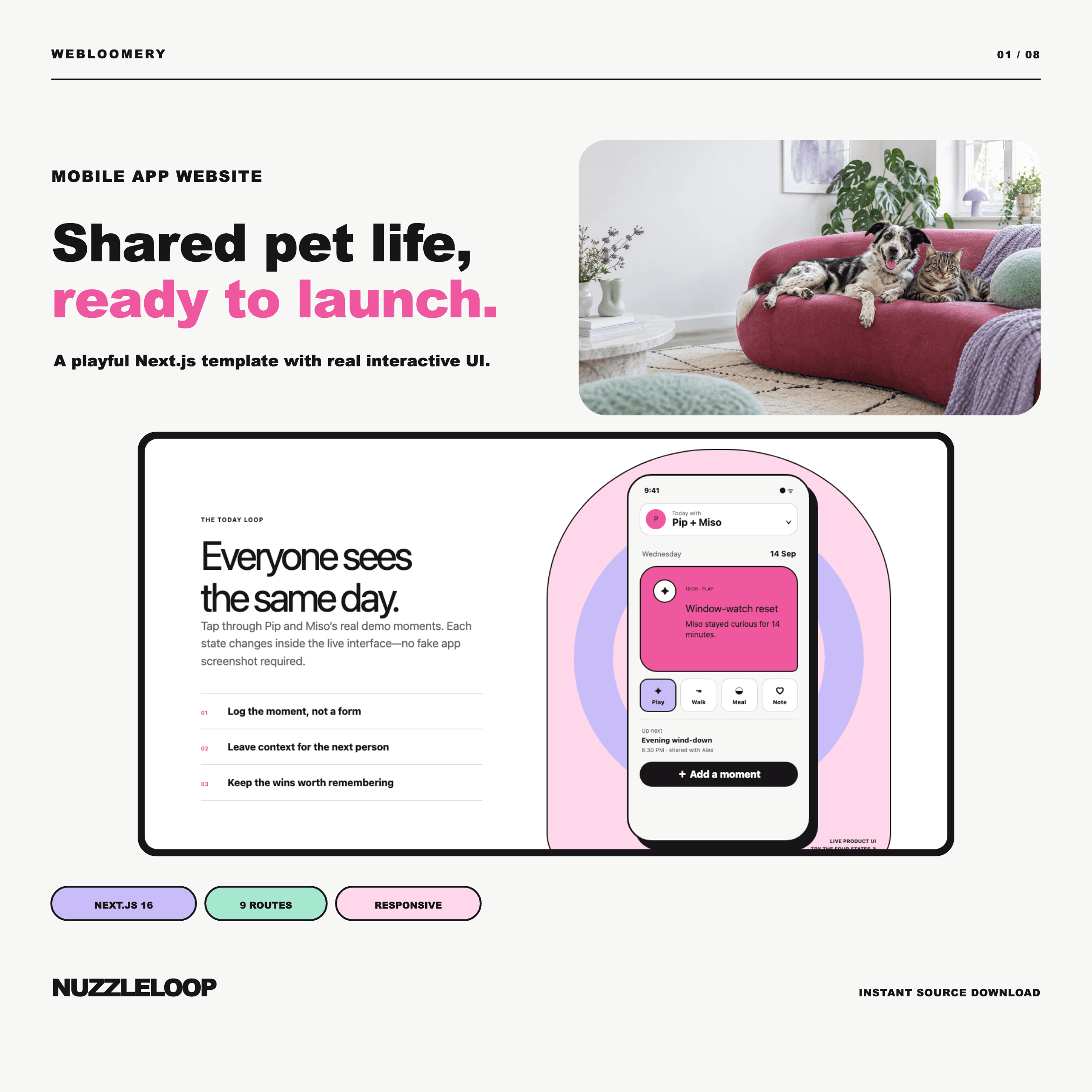 Nuzzleloop full template preview