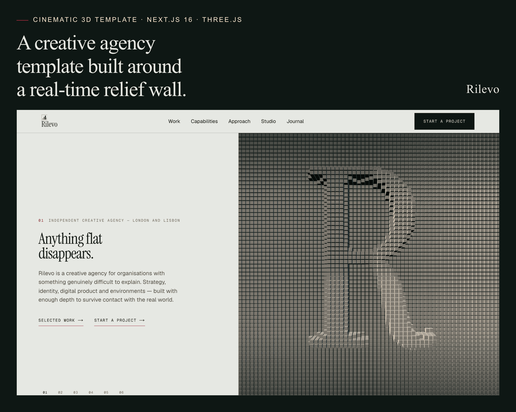 Rilevo full template preview