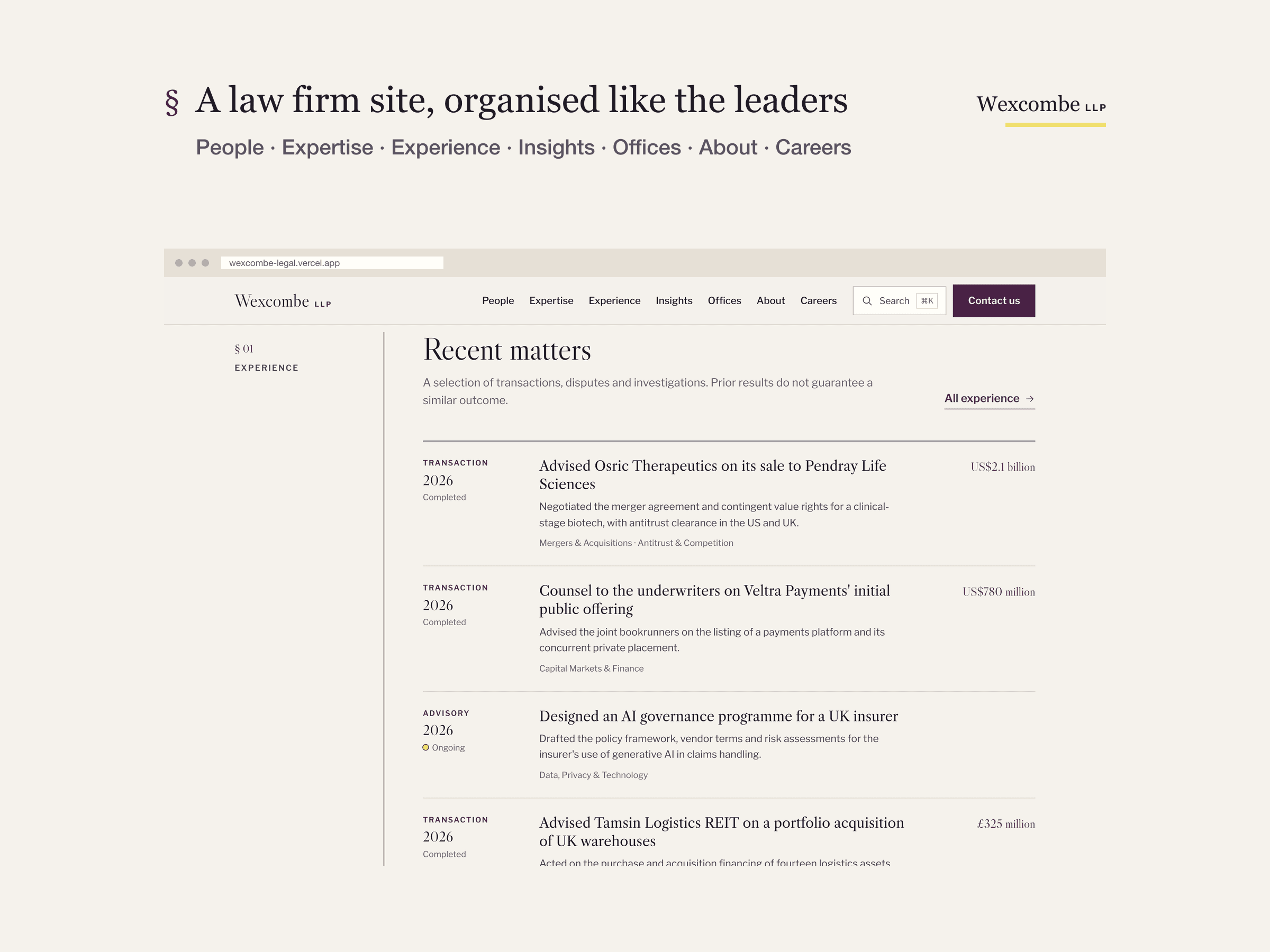 Wexcombe template preview 02