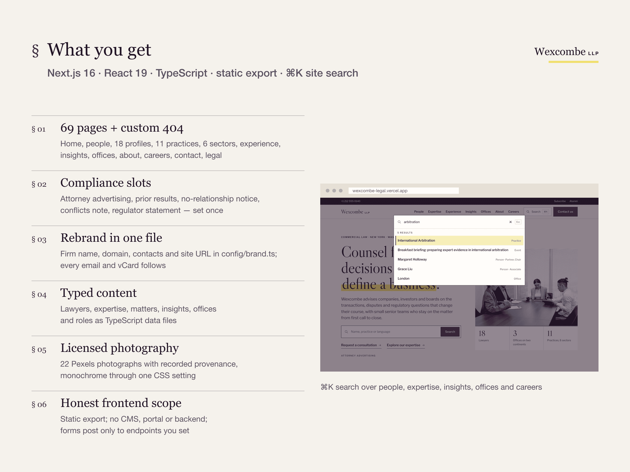 Wexcombe template preview 10